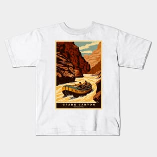 Grand Canyon National Park Vintage Travel Poster Kids T-Shirt